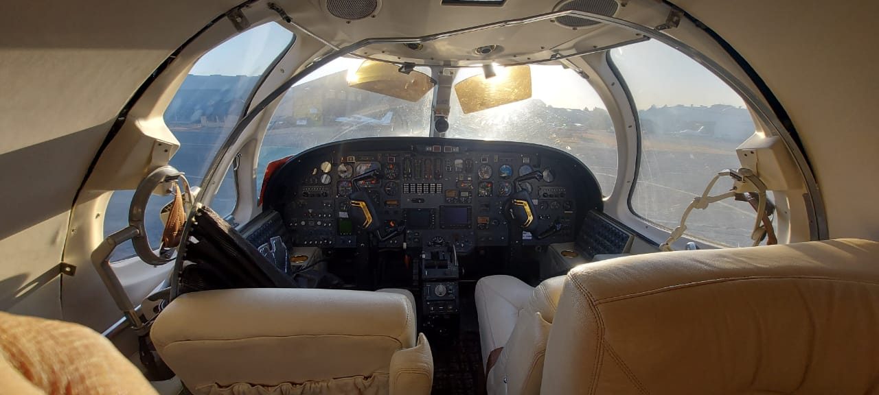 Citation 500 cockpit and instrument panel